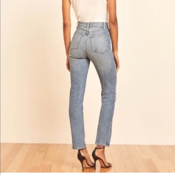 Reformation - Liza Ultra High Rise Straight Jeans in Malta, Size 25 - Picture 3 of 5